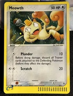 Meowth 013 (EX Series Collector's Tin) Pokemon Black Star Promo Holo NM - Image 1