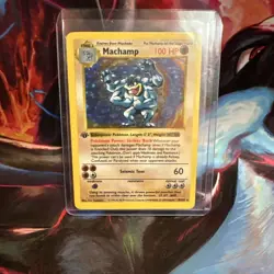 Machamp 8/102 Base Set Shadowless Holo Rare 1st Edition 1999 WOTC Pokemon TCG LP - Image 5