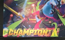 Mega Charizard X League Cup Champion Playmat Pokemon TCG - Image 1