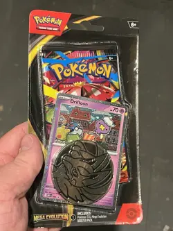 Pokemon TCG: Mega Evolution Booster Pack Blister - Drifloon Promo SEALED - Image 1