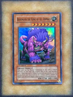 Yugioh Behemoth the King of All Animals FET-EN014 Super Rare 1st Ed NM - Image 1