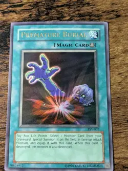 YU-GI-OH PREMATURE BURIAL PSV-037 UNLIMITED NM - Image 1