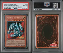Yu-Gi-Oh! Blue Eyes Toon Dragon MRL-000 1st Ed. Asian English PSA 8 - Image 3