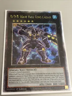 Yugioh D/D/D Wave King Caesar RA04-EN290 Quarter Century Secret Rare NM Presale - Image 1