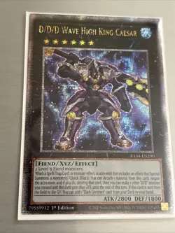 Yugioh D/D/D Wave King Caesar RA04-EN290 Quarter Century Secret Rare NM Presale - Image 2
