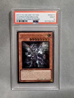 Yugioh Galaxy-Eyes Photon Dragon 1st Ed. PHSW 2011 Ultimate Rare PSA 9 - Image 1