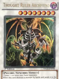 Yugioh! LP Thought Ruler Archfiend - TDGS-EN044 - Ultra Rare - 1st Edition LP - Image 2