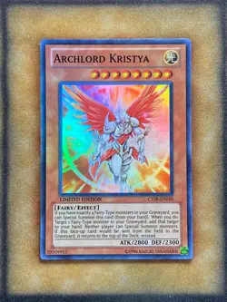 Yugioh Archlord Kristya CT08-EN010 Super Rare Limited Edition LP - Image 1