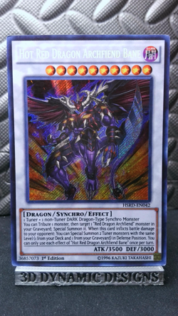 | Yugioh Hot Red Dragon Archfiend Bane HSRD-EN042 1st Secret Rare NM/VLP | - Image 1
