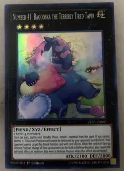 Number 41: Bagooska the Terribly Tired Tapir - CIBR-EN097 - yugioh Super Rar - Image 1