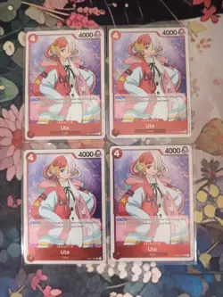 One Piece Tcg Romance Dawn Op01-005 Uta Pre Errata English X4 - Image 1