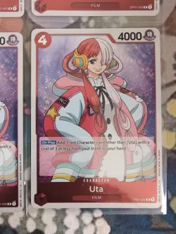 One Piece Tcg Romance Dawn Op01-005 Uta Pre Errata English X4 - Image 3