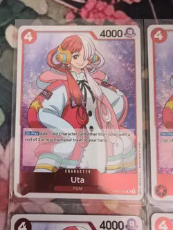 One Piece Tcg Romance Dawn Op01-005 Uta Pre Errata English X4 - Image 5