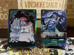One Piece TCG lot - Hody Jones (Leader Parallel) OP06-020 Gold Frame & Arlong - Image 2