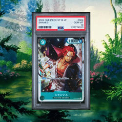 PSA 10 2024 ONE PIECE JAPANESE STARTER DECK ST16-GREEN UTA #004 SHANKS - Image 1