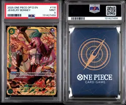 One Piece TCG Jewelry Bonney OP12 EN #118 PSA 9 MINT Legacy of the Master - Image 1