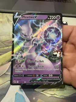 Mewtwo V 030/078 Ultra Rare Pokemon TCG Prize Pack Series Cards - Image 1