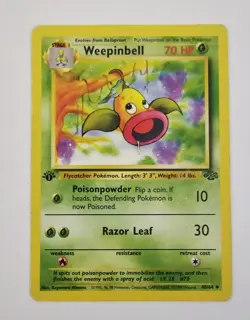 Weepinbell - 1ST EDITION - JUNGLE SET card # 48/64 - Vintage 1999 Pokemon - NM - Image 1
