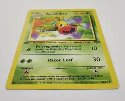 Weepinbell - 1ST EDITION - JUNGLE SET card # 48/64 - Vintage 1999 Pokemon - NM - Image 2