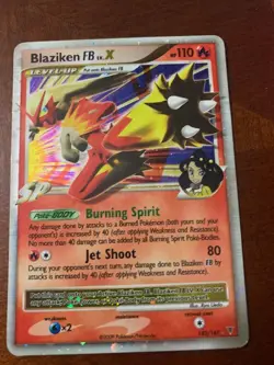 Pokemon Card Blaziken FB LV.X Holo 142/147 Supreme Victors - Image 1