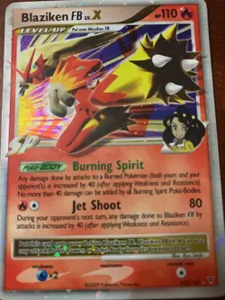 Pokemon Card Blaziken FB LV.X Holo 142/147 Supreme Victors - Image 2