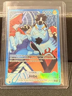 Jinbe Leader Card One Piece Op-14-040 L Star In Top Loaded Bandai - Image 2