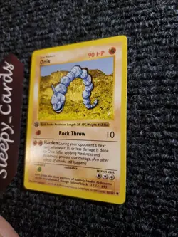 1st Edition Shadowless Onix 56/102 Base Set Pokemon Card NM - Image 2