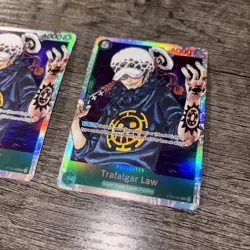 X2 One Piece TCG Trafalgar Law English Super Pre-Release Card ST02-009 Mint/NM - Image 2