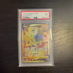 Pokemon Card PSA 10 Zacian V 211/202 Sword & Shield Gold Secret Rare - Image 1