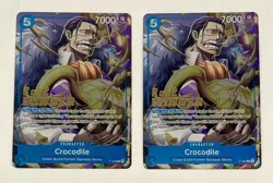 2025 One Piece Crocodile (2x) Cards 2-on-2 Battle Winner Stamped P-082 English - Image 1