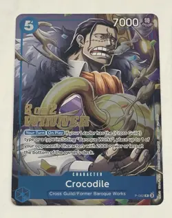 2025 One Piece Crocodile (2x) Cards 2-on-2 Battle Winner Stamped P-082 English - Image 3