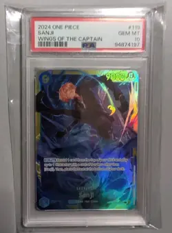 One Piece Card Sanji SEC OP06-119 Wings of the Captain PSA 10 - Image 1