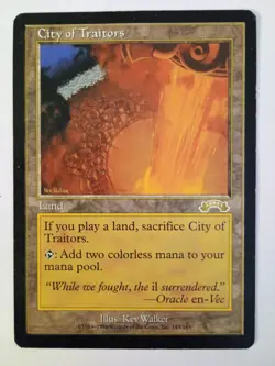 Magic the Gathering City of Traitors Exodus Card Regular MP Condition - Image 1