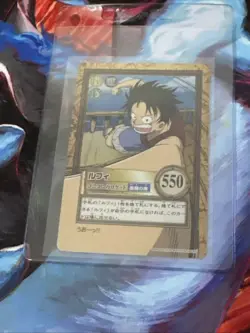 Luffy Holo Vintage Carddass Hyper Battle Japanese Carddass first One Piece Card - Image 1