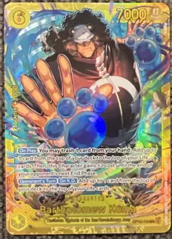 OP12-119 Bartholomew Kuma Alternative Art AA One Piece Card TCG Japanese Edition - Image 1