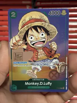 Monkey.D.Luffy (1st Anniversary Tournament) P-037 One Piece Promotion Cards Foil - Image 1