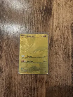 Pokemon TCG Reshiram Full Art Secret Rare Holo Card Legendary Treasures 114/113 - Image 1