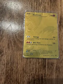 Pokemon TCG Reshiram Full Art Secret Rare Holo Card Legendary Treasures 114/113 - Image 2