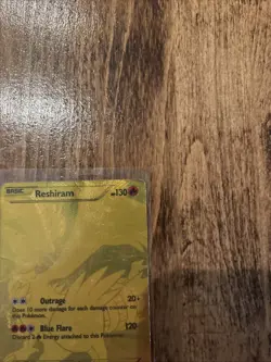 Pokemon TCG Reshiram Full Art Secret Rare Holo Card Legendary Treasures 114/113 - Image 4