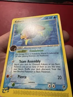 Kabuto 39/100 EX Sandstorm Regular Pokemon Card NM - Image 3