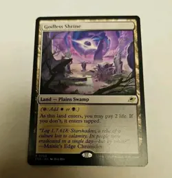 1x Godless Shrine - Edge of Eternities - NM - MTG Pack Fresh Plains Swamp - Image 2
