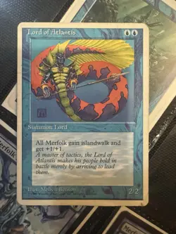Wizards of the Coast Magic: The Gathering Lord of Atlantis Creature Blue - Image 1