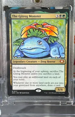 The Gitrog Monster - Venusaur - Pokemon TCG - MTG Magic Hand Painted Alter - Image 2