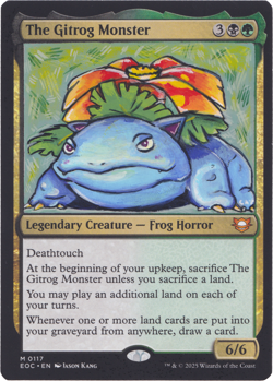 The Gitrog Monster - Venusaur - Pokemon TCG - MTG Magic Hand Painted Alter - Image 3