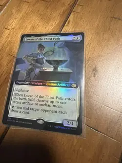 Magic The Gathering Loran of the Third Path Ext Art The Brothers' War FOIL NM - Image 2