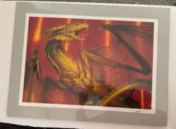 MTG Shivan Dragon Lithograph by Donato Giancola - Limited Edition #2/1000 COA - Image 1