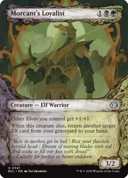 Morcant's Loyalist (Showcase) 341 NM Foil Lorwyn Eclipsed MTG EN - Image 1