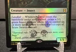 MTG, Scute Swarm FOIL 203 ZNR Promo Zendikar Rising Rare - Image 2
