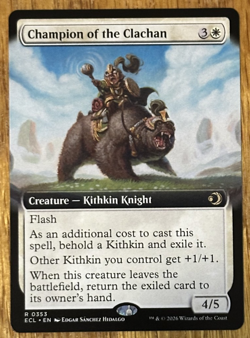 MTG: Lorwyn Eclipsed, Champion of the Clachan - Extended Art - Image 1