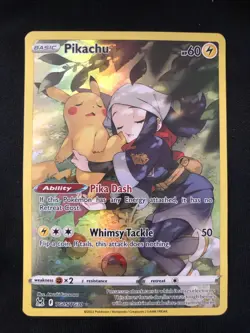 Pokemon TCG Pikachu TG05/TG30 Holo Rare Lost Origin Full Art - Image 1